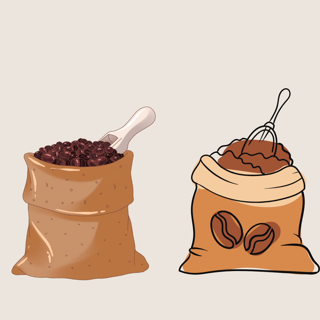 Roasted beans or ground coffee?