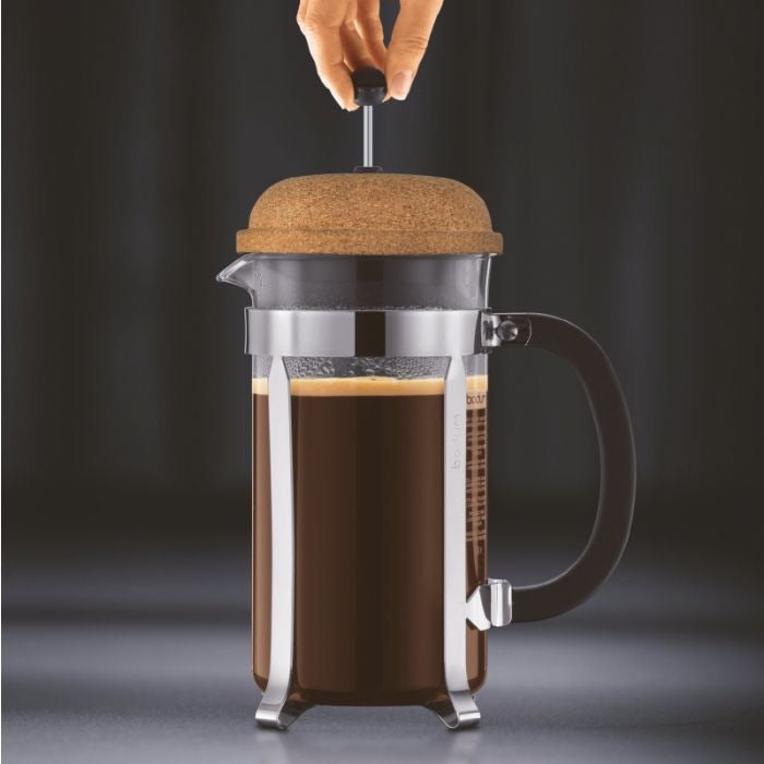 BODUM CHAMBORD COFFEE MAKER 8 CUP 1.0L/34OZ - GLASS, CORK LID