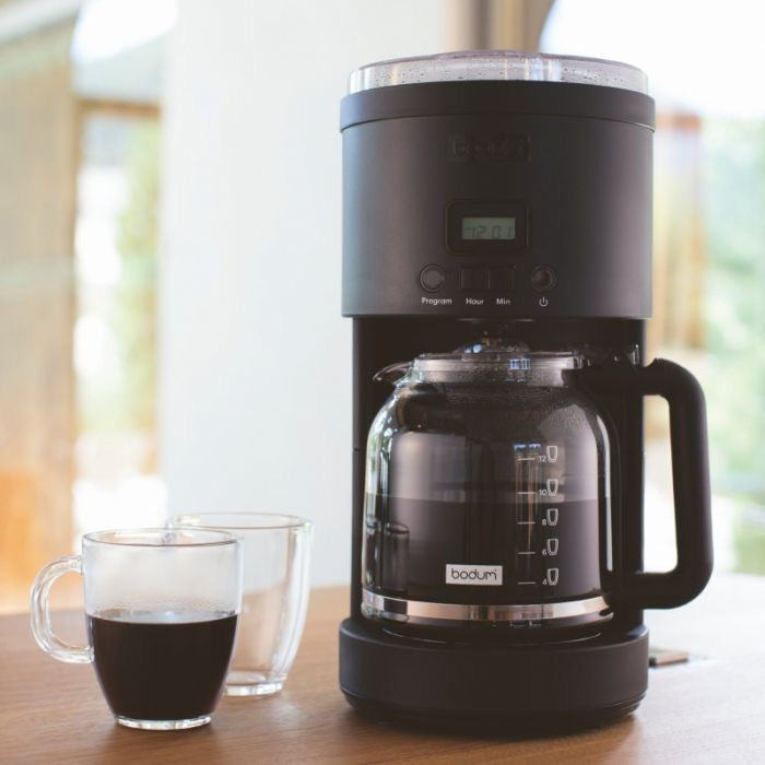 BODUM BISTRO PROGRAMMABLE COFFEE MAKER BLACK+FREE Bag of Coffee