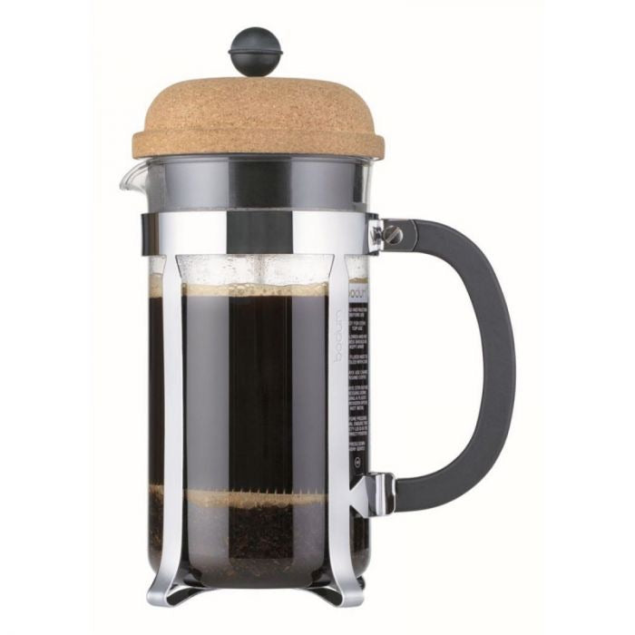 BODUM CHAMBORD COFFEE MAKER 8 CUP 1.0L/34OZ - GLASS, CORK LID