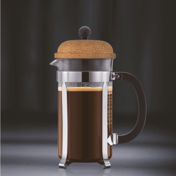 BODUM CHAMBORD COFFEE MAKER 8 CUP 1.0L/34OZ - GLASS, CORK LID