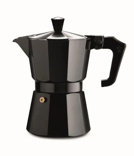 Pezzetti Italexpress Aluminium Moka Pot - 3 Cup Black