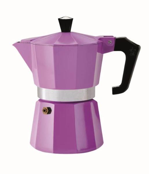 Pezzetti Italexpress Purple Aluminium Moka Pot - 3 Cup